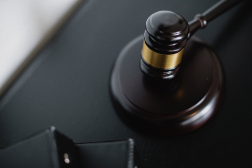 Close up photo of a wooden gavel