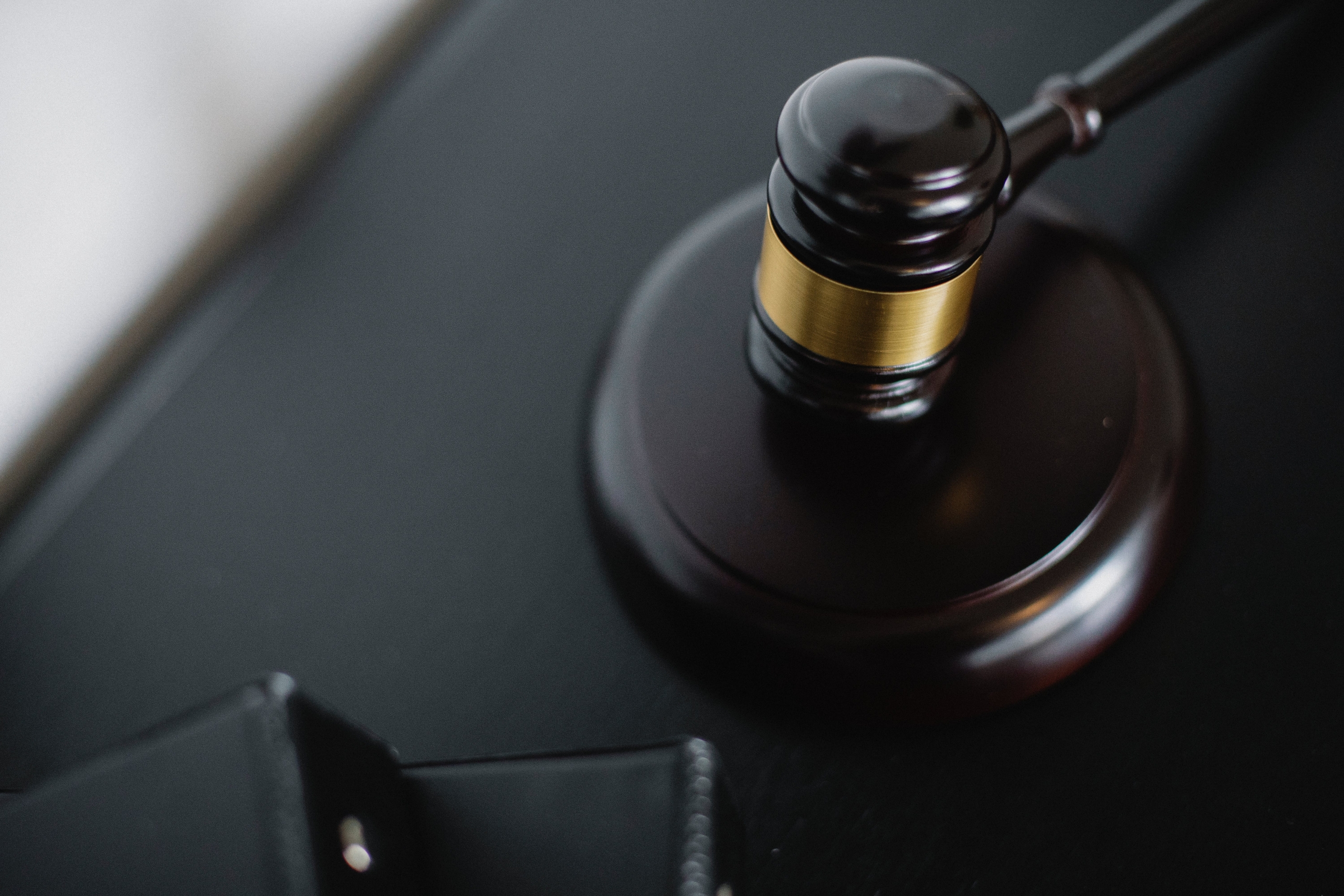 Close up photo of a wooden gavel