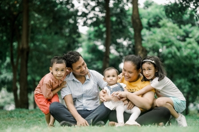 Photo of happy family